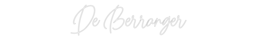 Configurateur Néon Personnalisé De Berranger