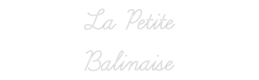 Configurateur Néon Personnalisé La Petite
Ba...