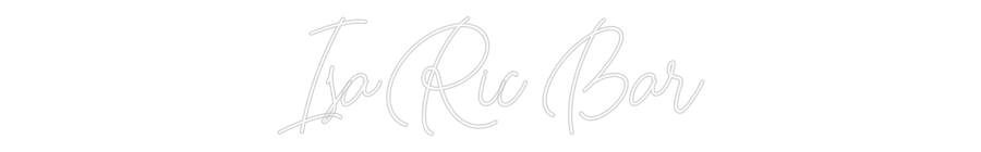 Configurateur Néon Personnalisé IsaRic Bar