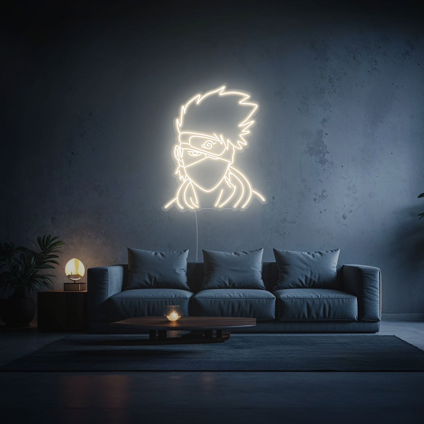 neon Kakashi Hatake blanc chaud