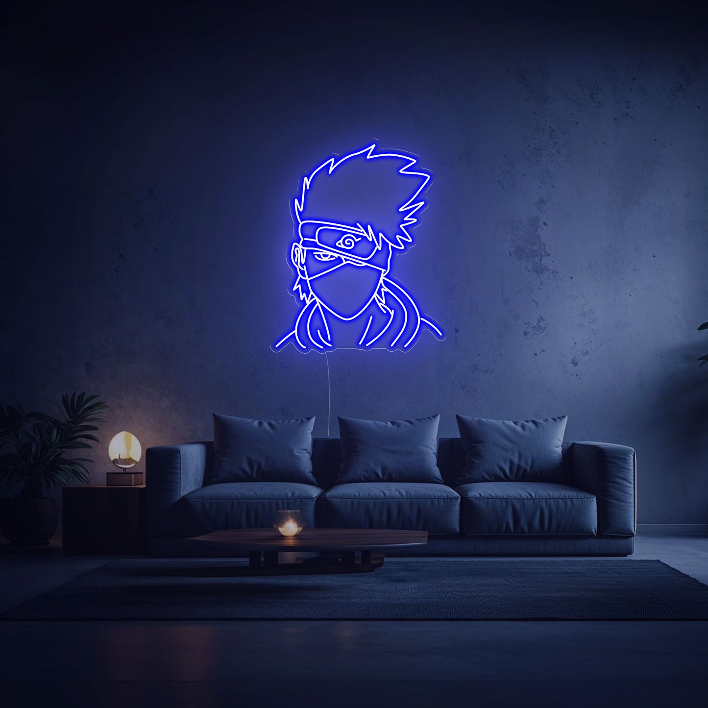 neon Kakashi Hatake bleu