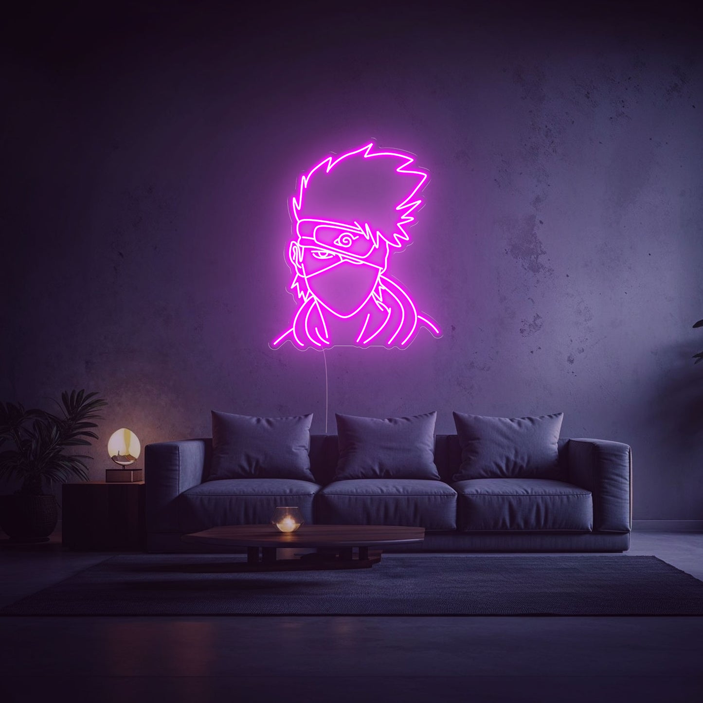 neon Kakashi Hatake rose