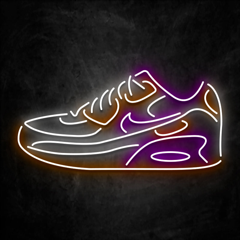neon air max 90 violet orange