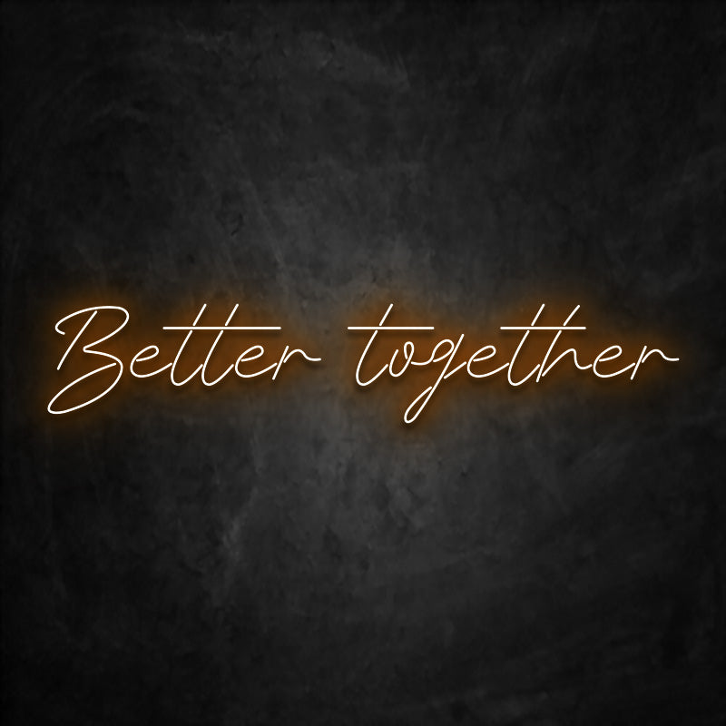 neon better together orange