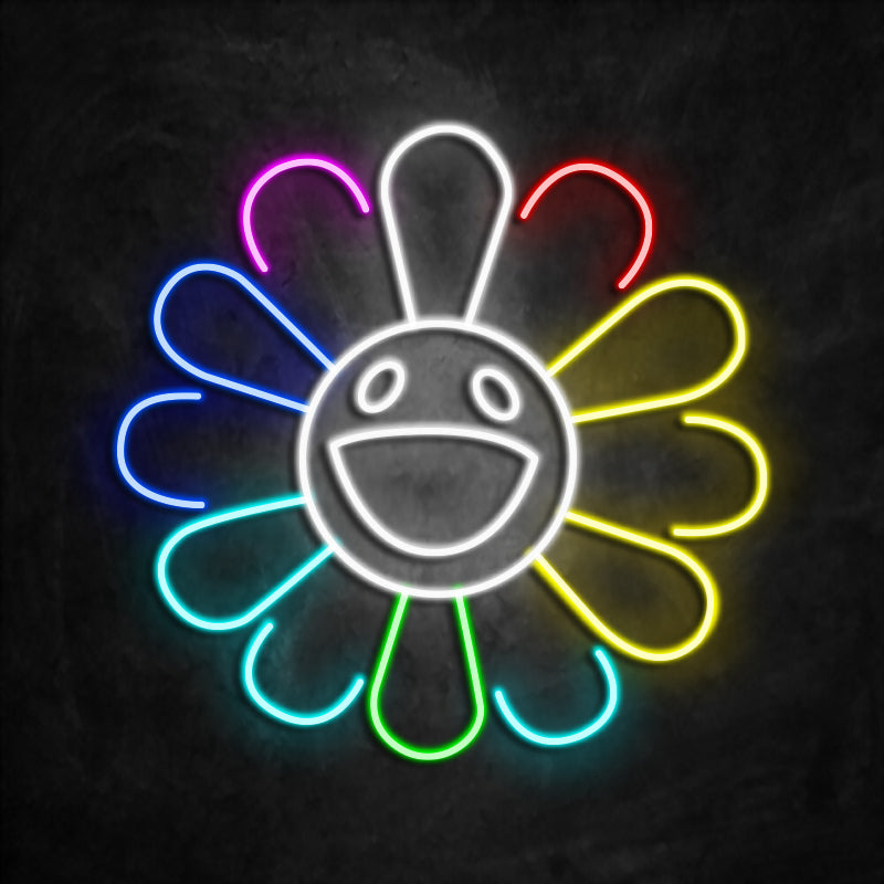 neon fleurs style takashi murakami