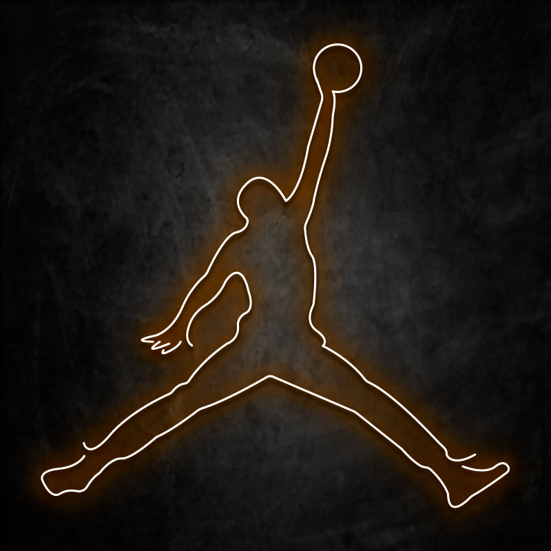neon jordan orange