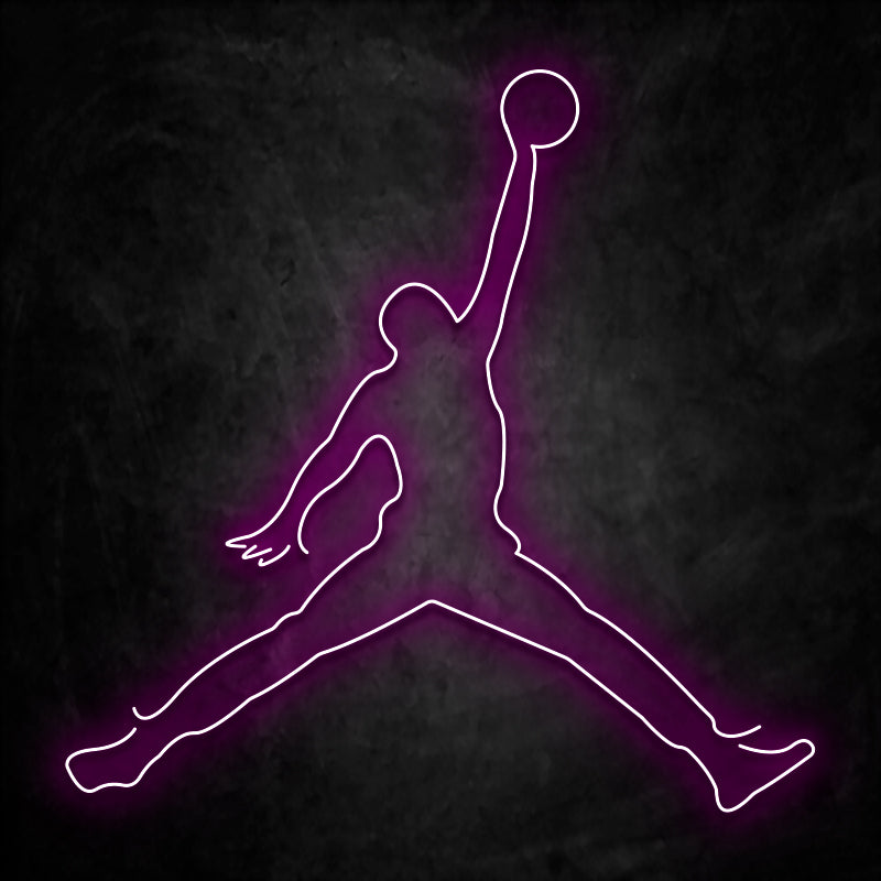 neon jordan rose