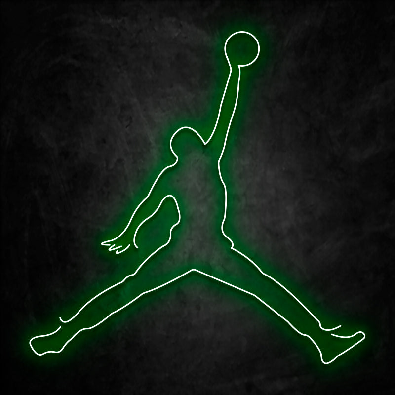 neon jordan vert