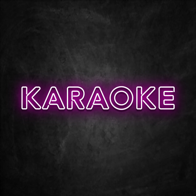 neon karaoke rose