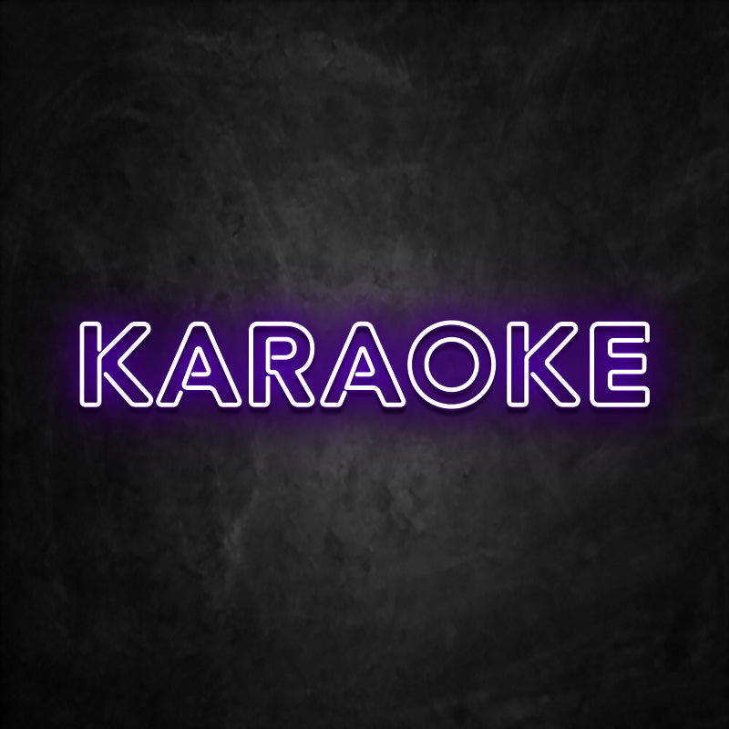 neon karaoke violet