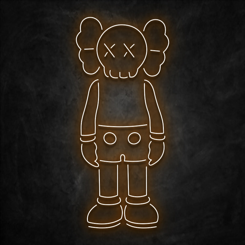 neon kaws orange