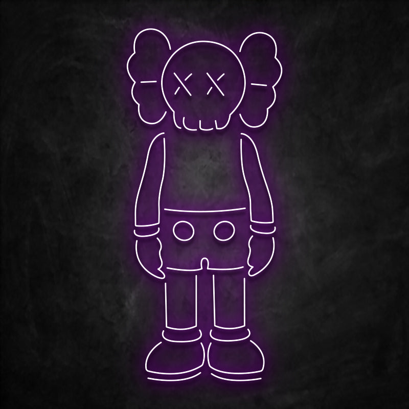 neon kaws violet