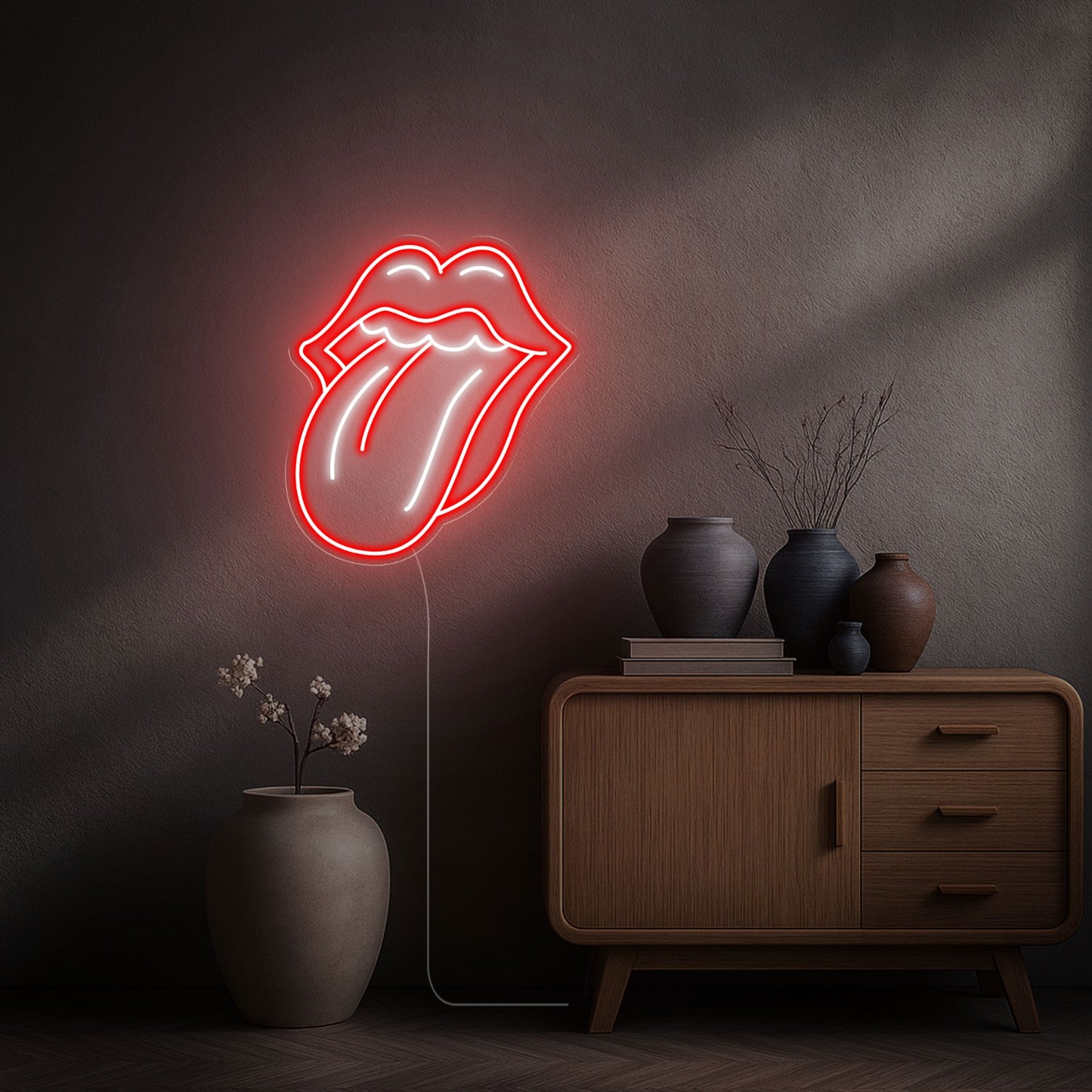 neon led bouche