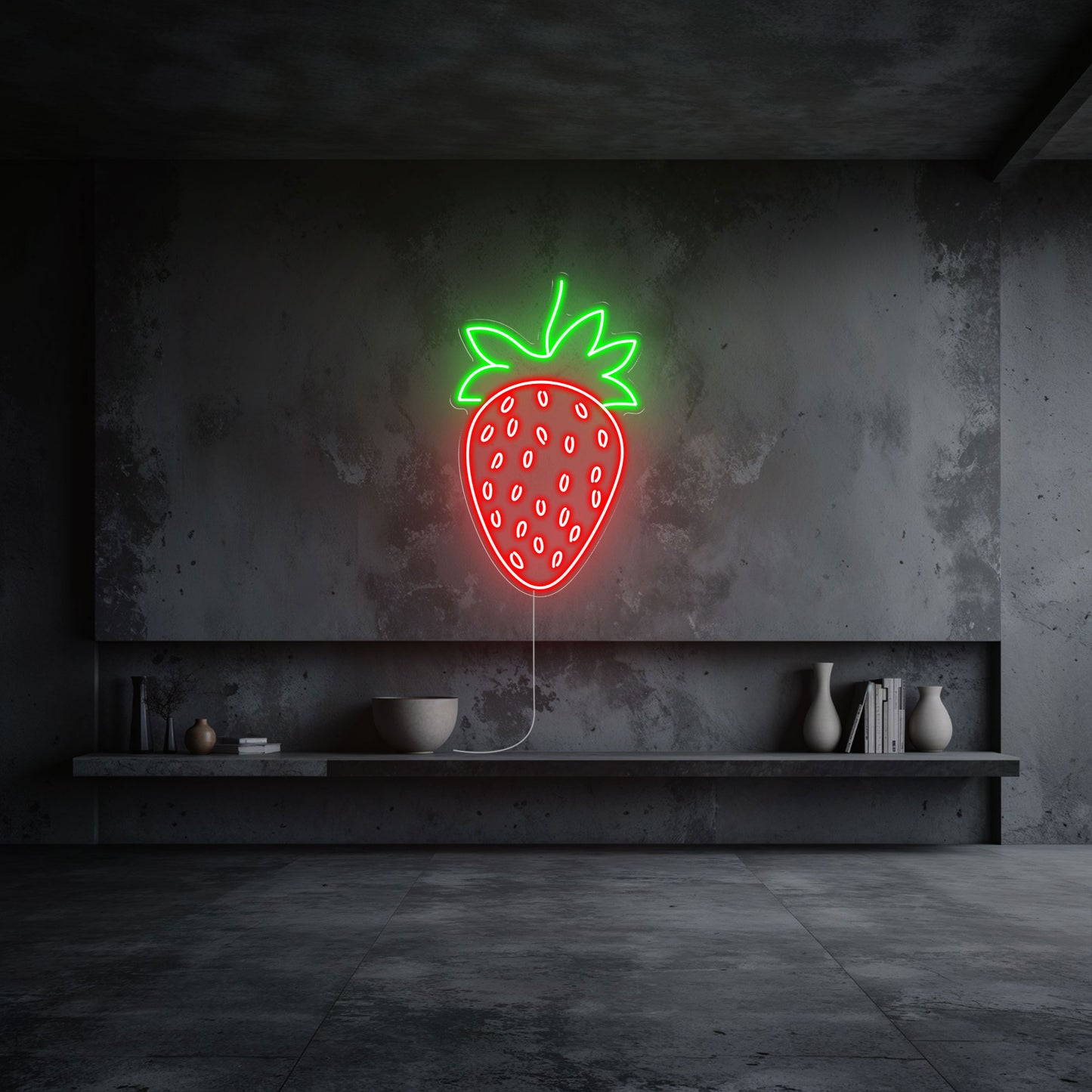 néon led fraise