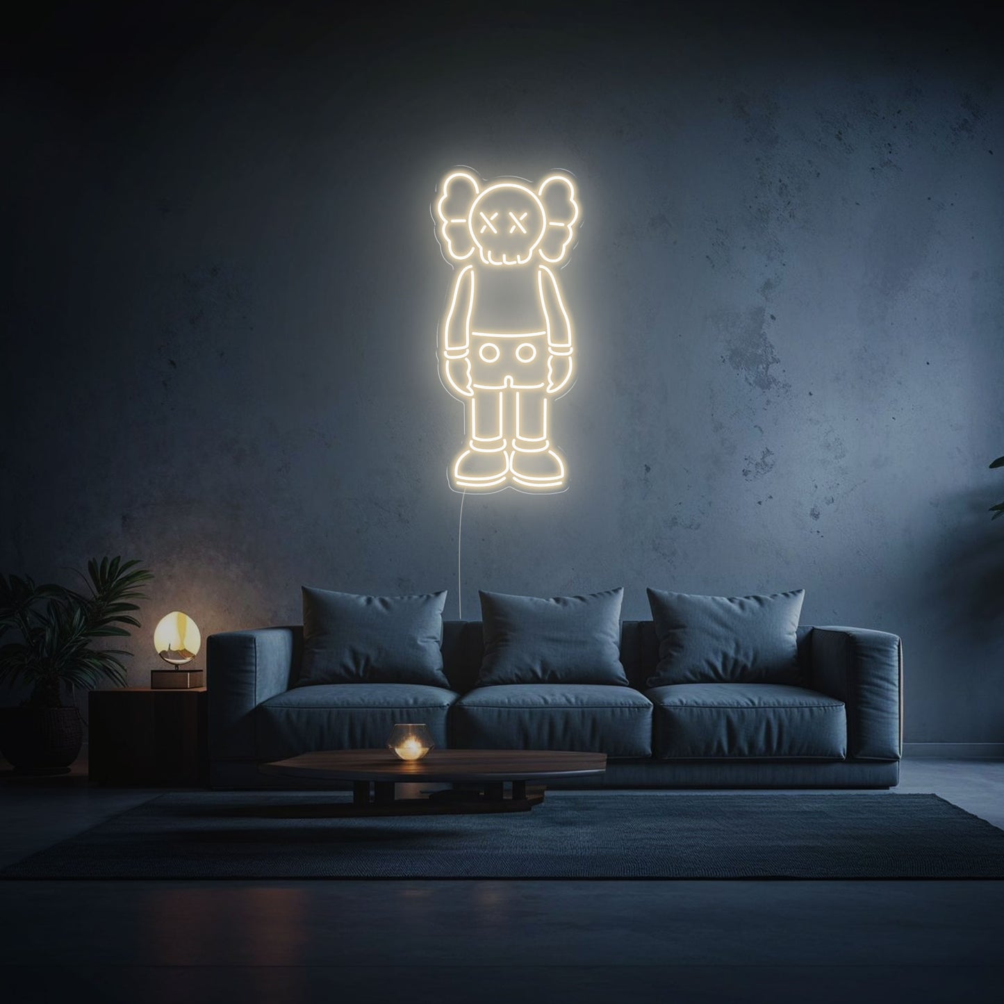 neon-led-kaws-blanc-chaud
