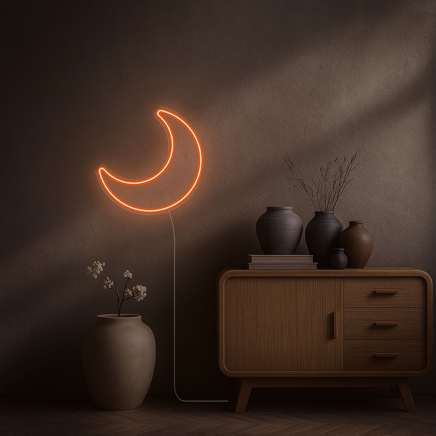 neon led lune orange