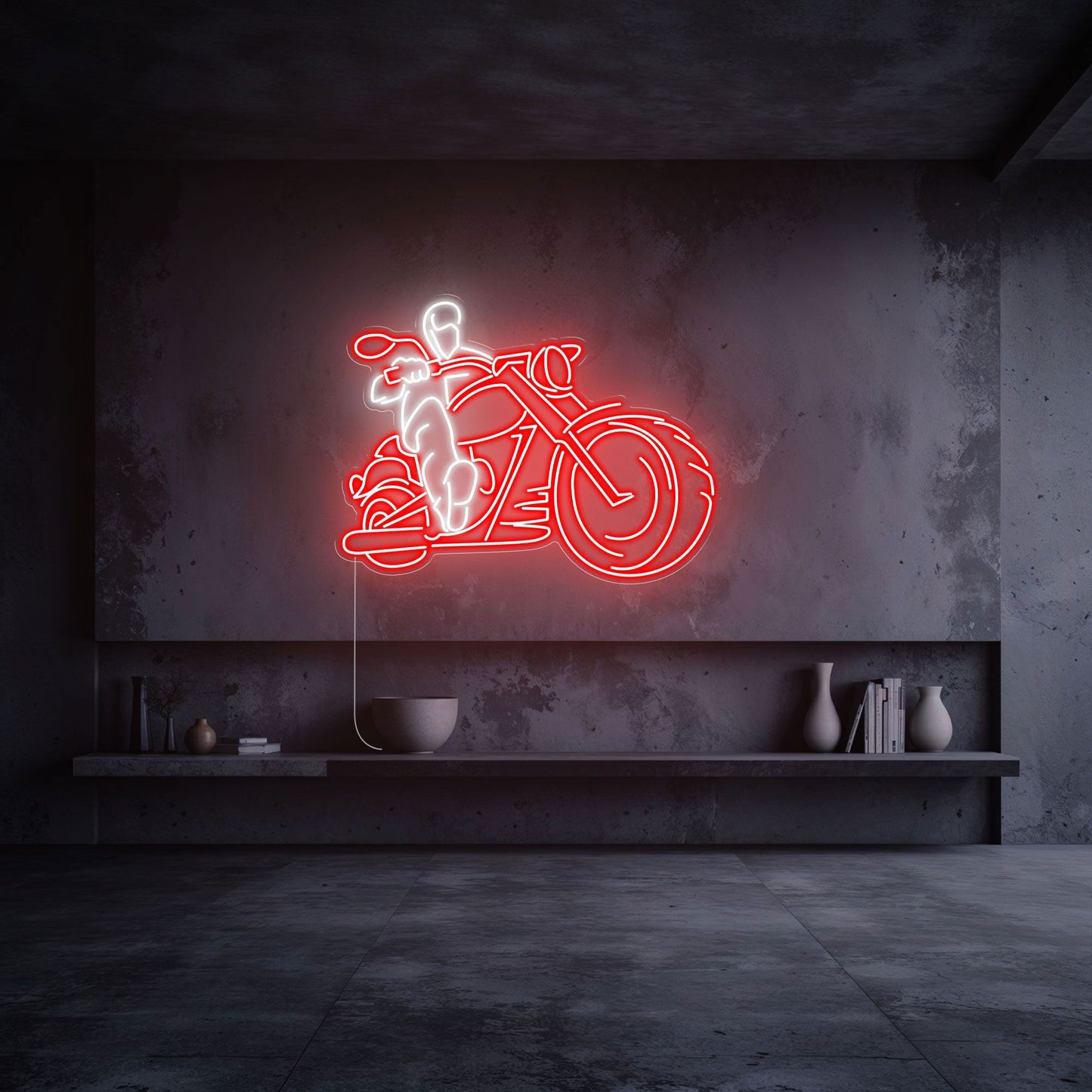 neon-moto-biker-vintage