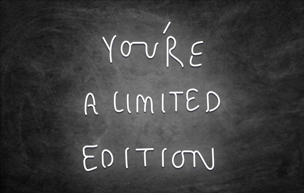 Néon LED you re a limited edition blanc