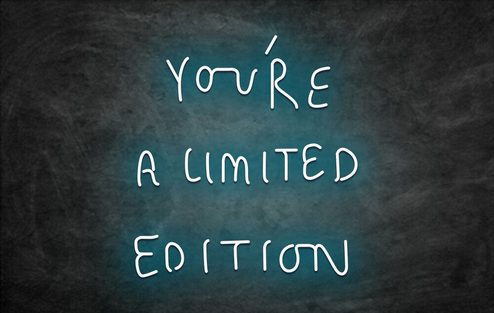 Néon LED you re a limited edition bleu ciel