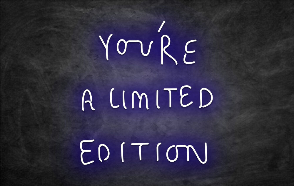 Néon LED you re a limited edition bleu