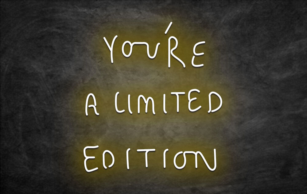 Néon LED you re a limited edition jaune
