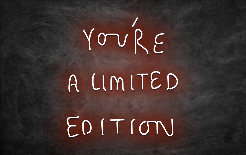 Néon LED you re a limited edition orange