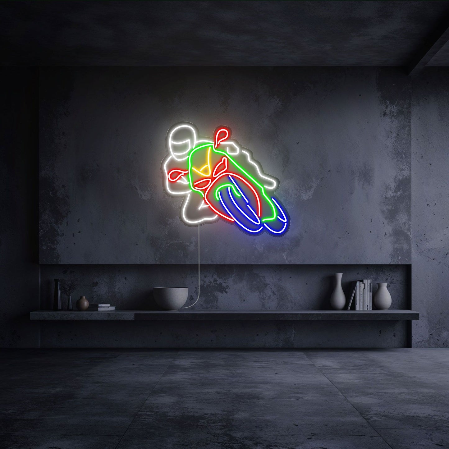 néon led moto circuit