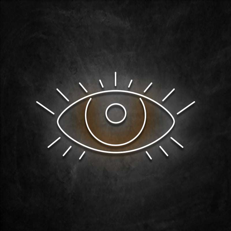 neon oeil orange