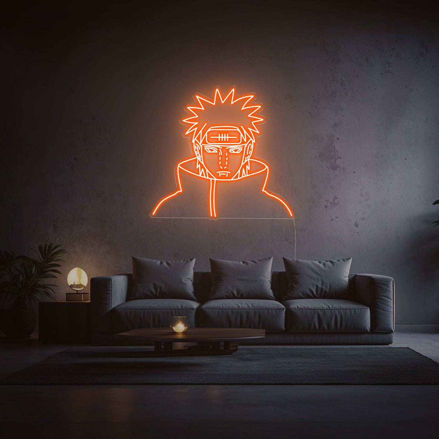neon pain orange