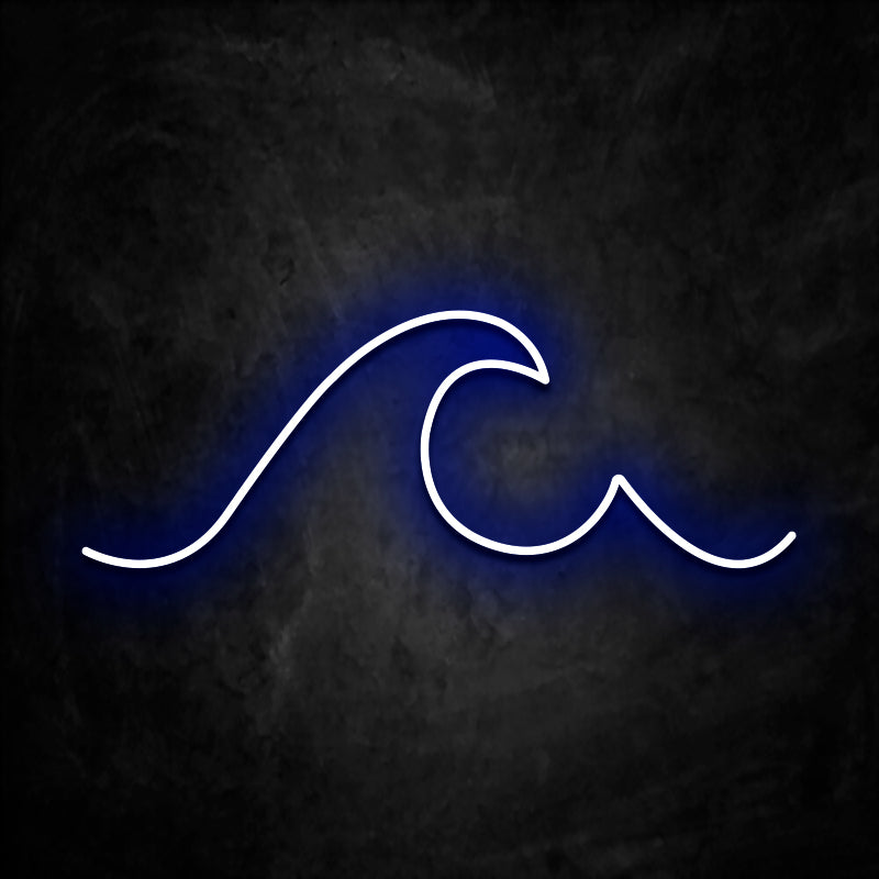 neon vague bleu