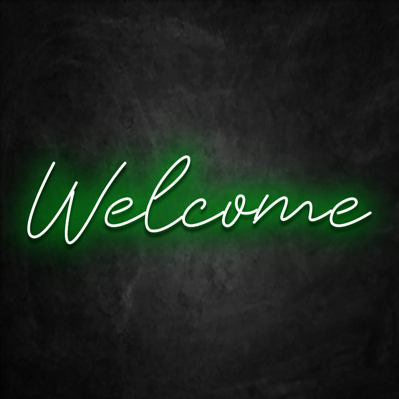neon welcome vert