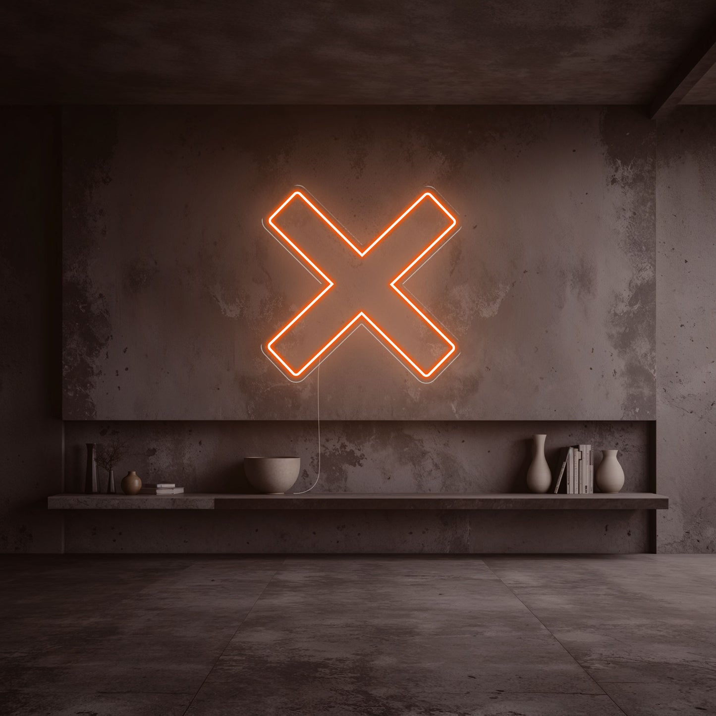 Néon X orange