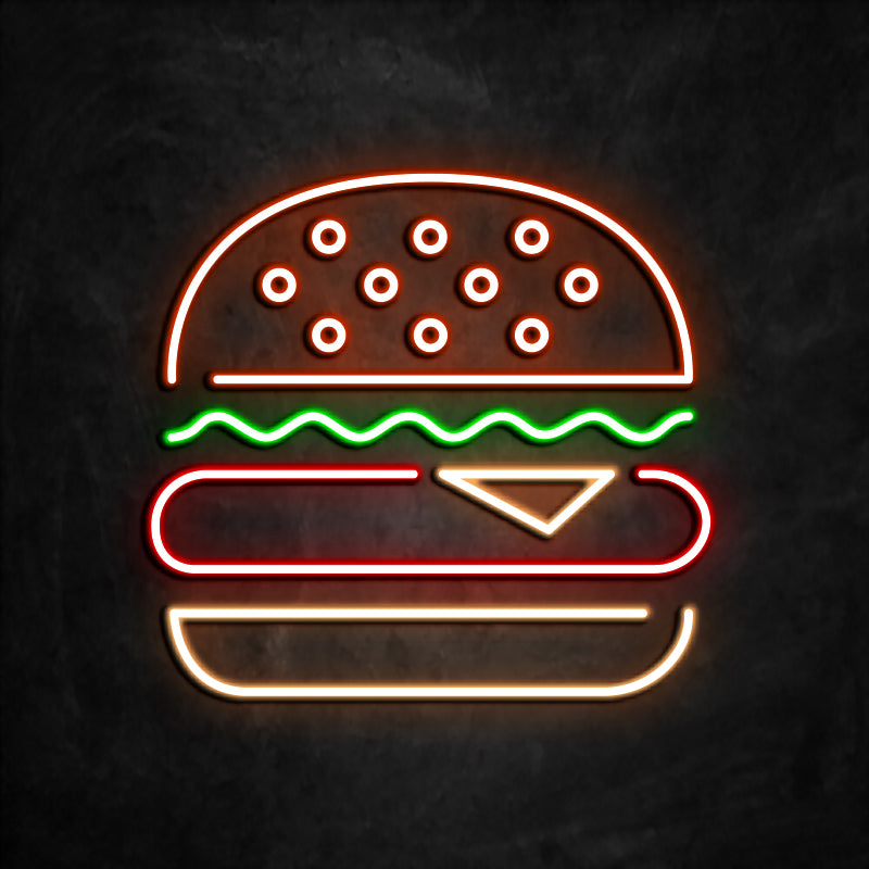 neon burger