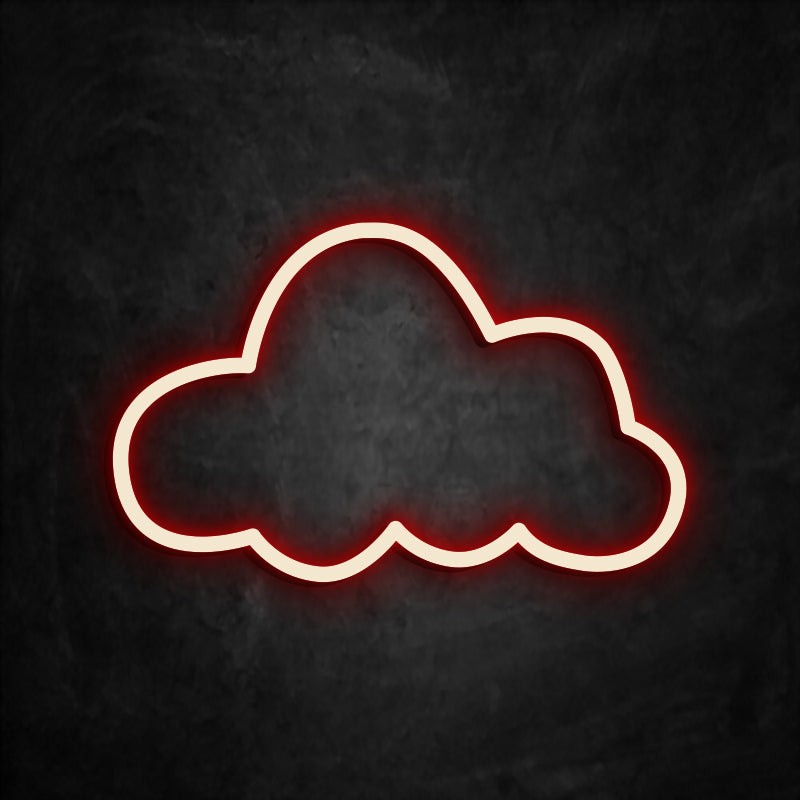 Néon Nuage rouge
