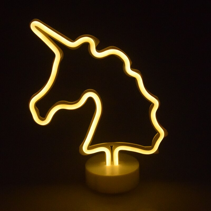 Lampe Néon Déco Licorne - Transparent - Kiabi - 19.99€
