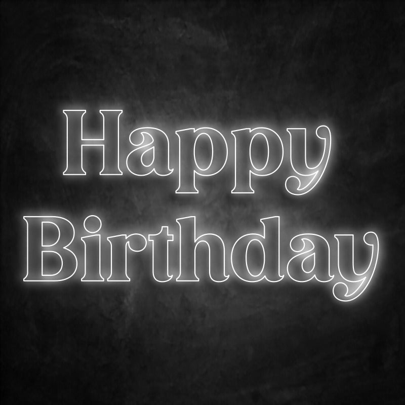 néon happy birthday