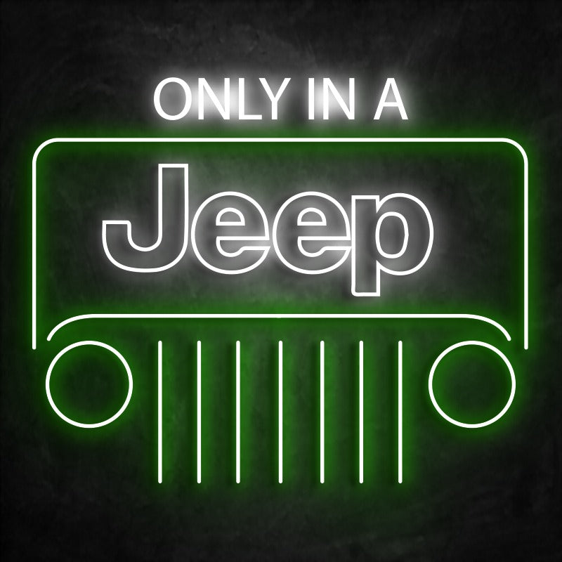 néon jeep voiture