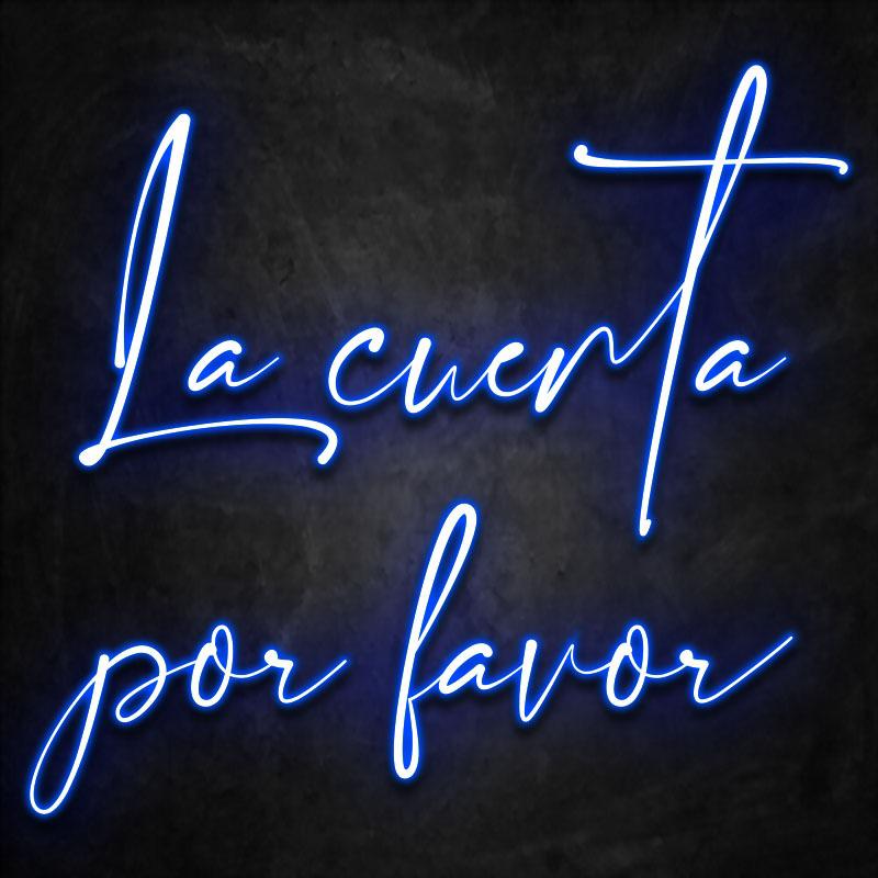 néon-la-cuenta-por-favor bleu