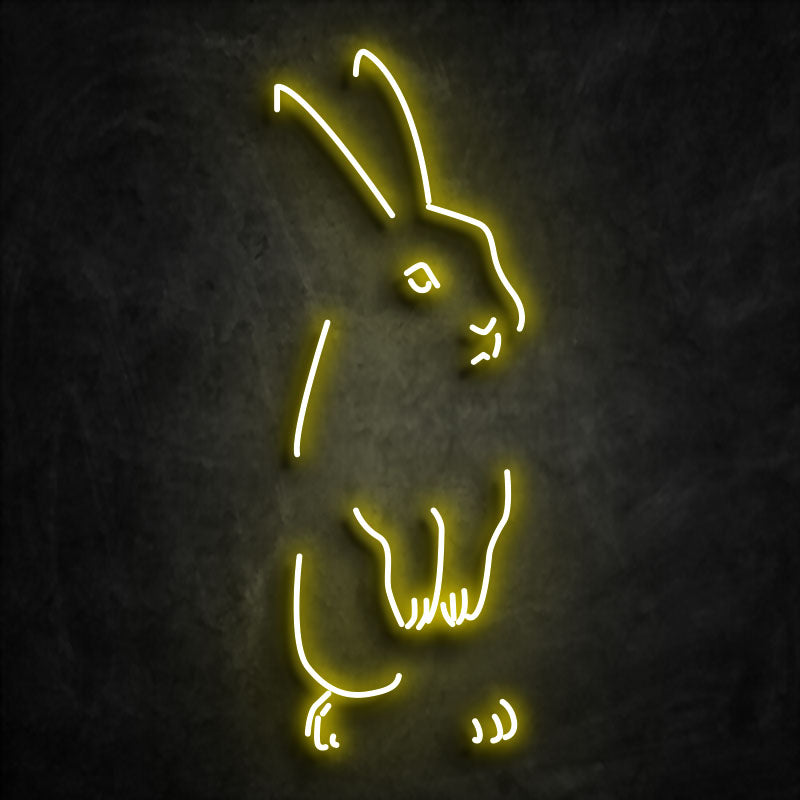 Néon lapin jaune