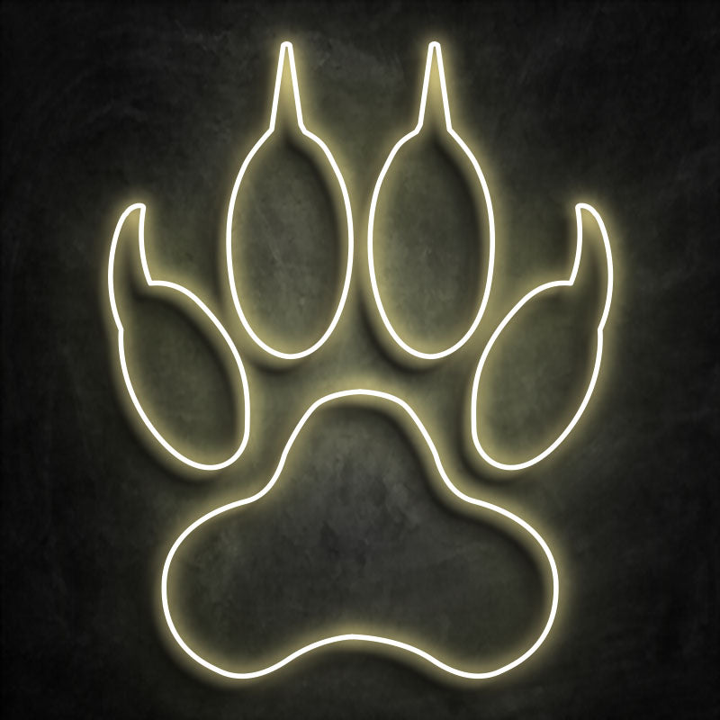 neon patte d'ours warmwhite