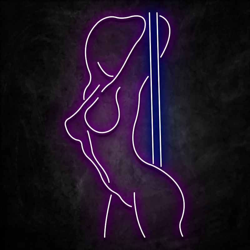 néon stripteaseuse