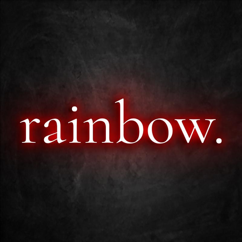 neon rainbow rouge