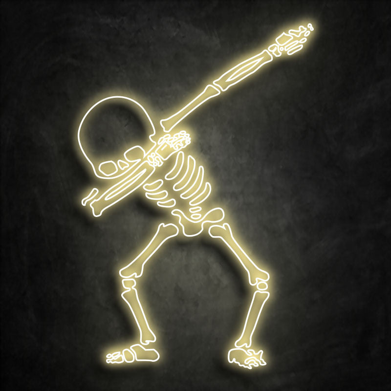 neon squelette warmwhite