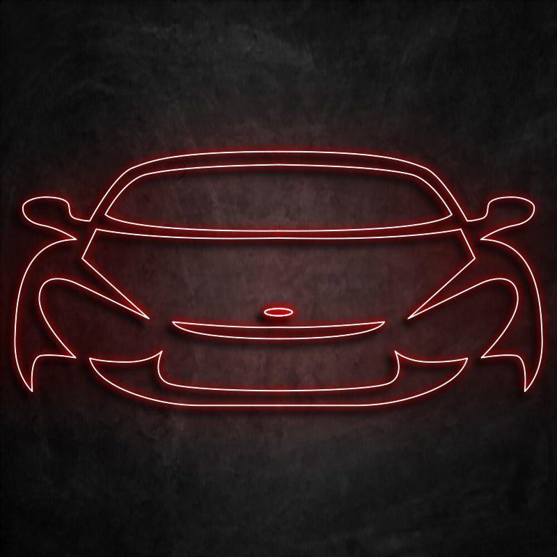 neon voiture rouge