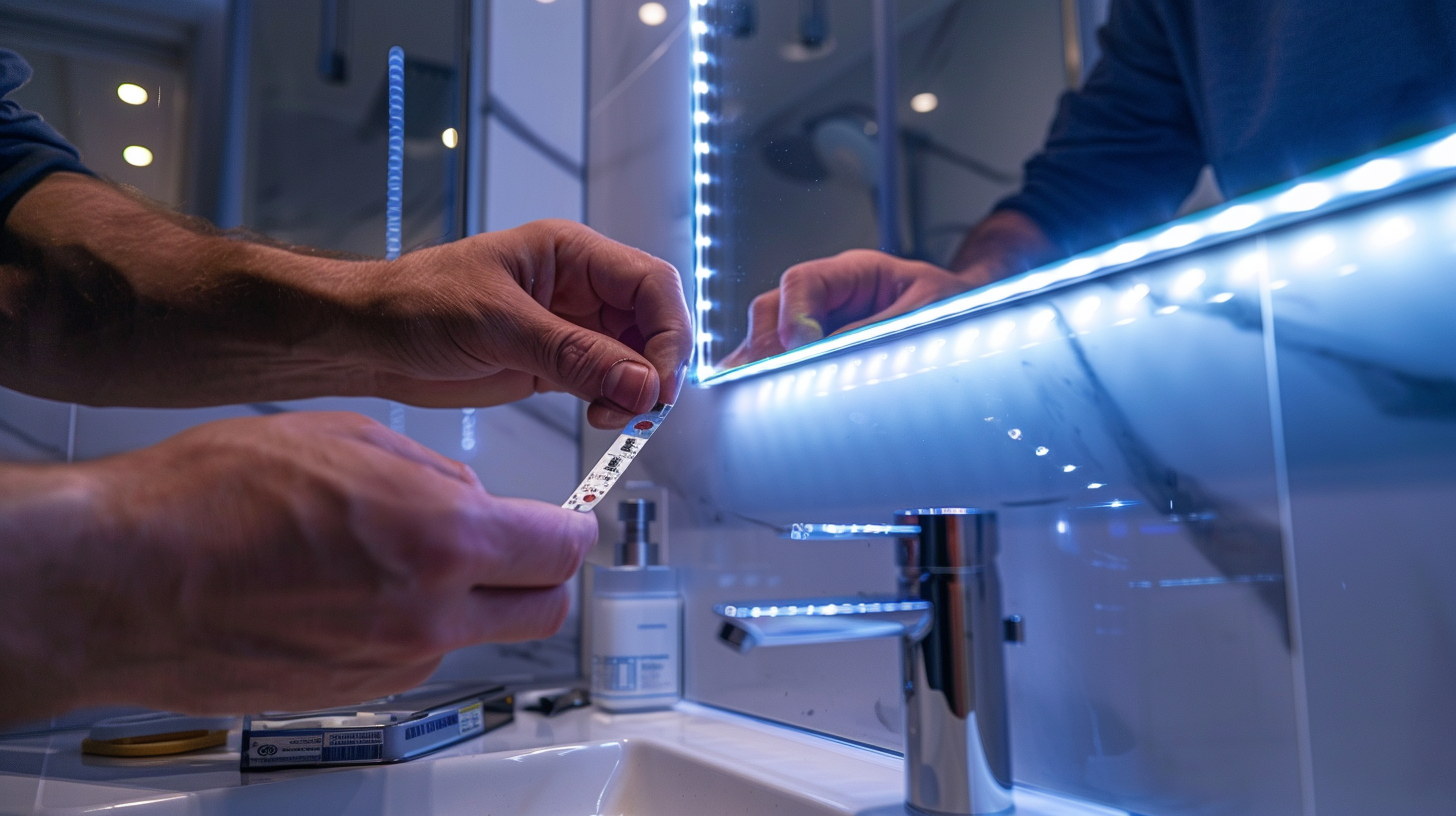 changer led miroir salle de bain Image