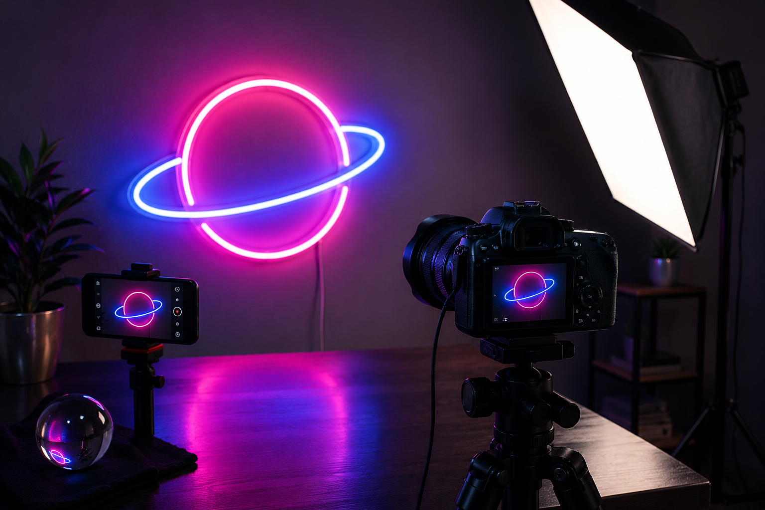 Comment photographier son néon LED Image