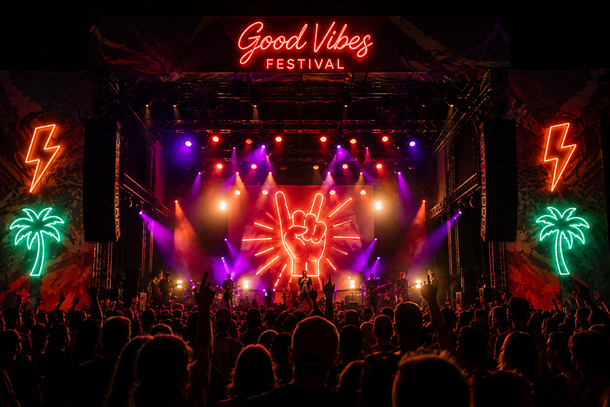 Décorez vos salles de concerts/festivals avec un néon personnalisé Image