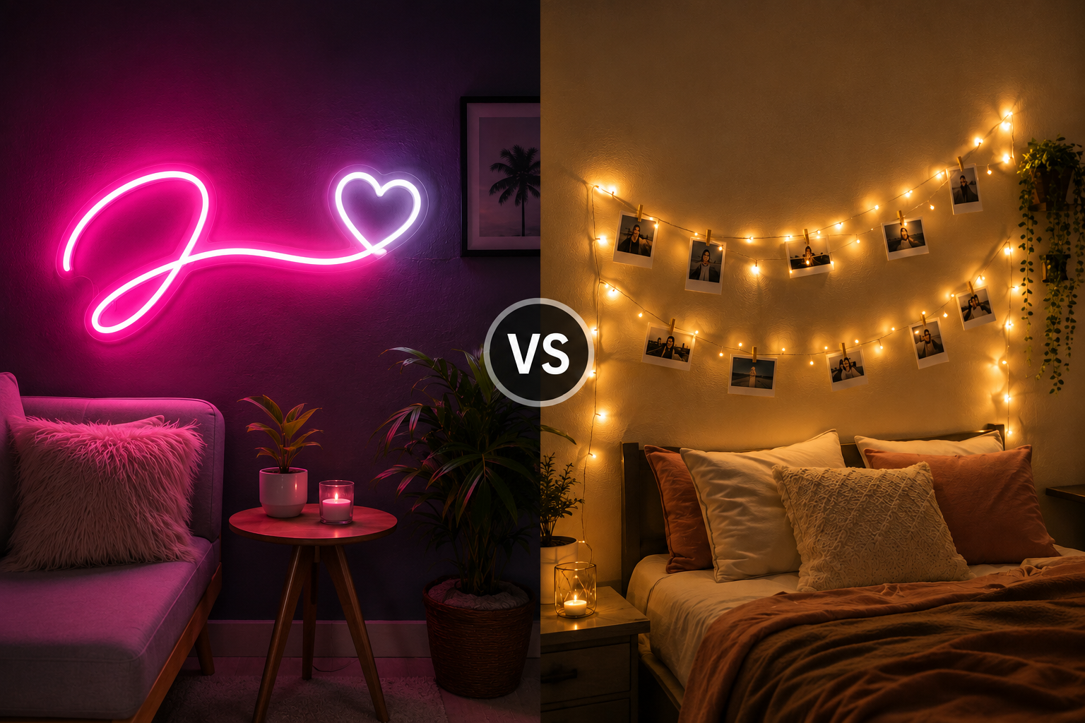 Néon LED ou guirlande lumineuse Image