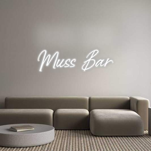 Configurateur Néon Personnalisé Muss Bar