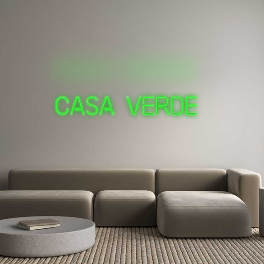 Configurateur Néon Personnalisé CASA VERDE